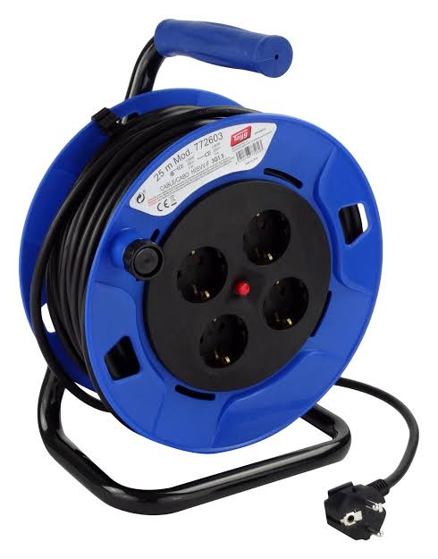 Alargador Cable 25m Enrrollable Tayg